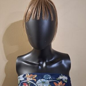 Brown Human hair topper